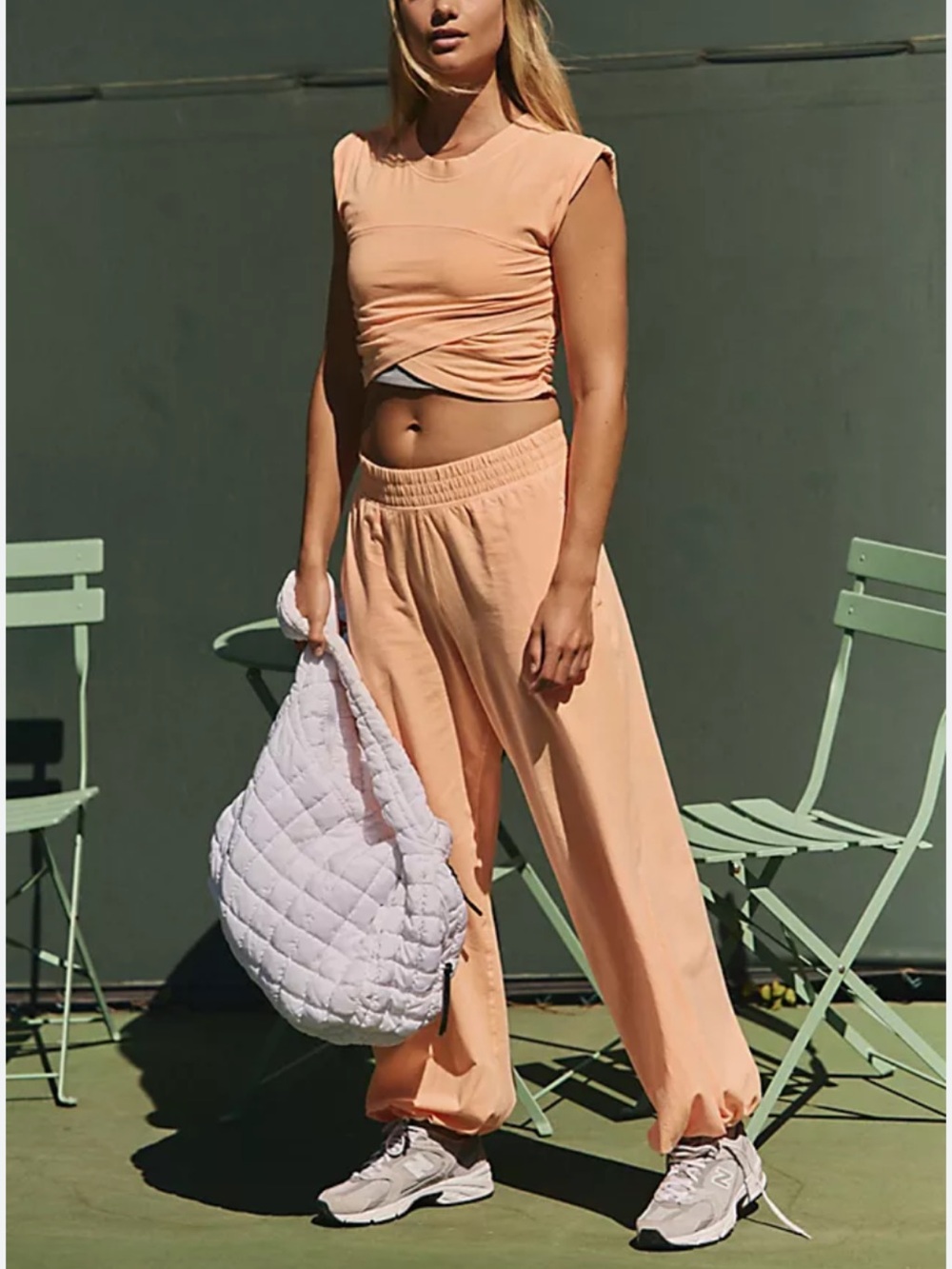 NWT 💎 Free People Hot Shot Crossover Set | Neon Clementine | Medium